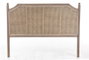DKD Home Decor Cabecero Cama Tradicional Ratán Natural 160 x 120 cm