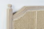 DKD Home Decor Cabecero Cama Tradicional Ratán Natural 160 x 120 cm