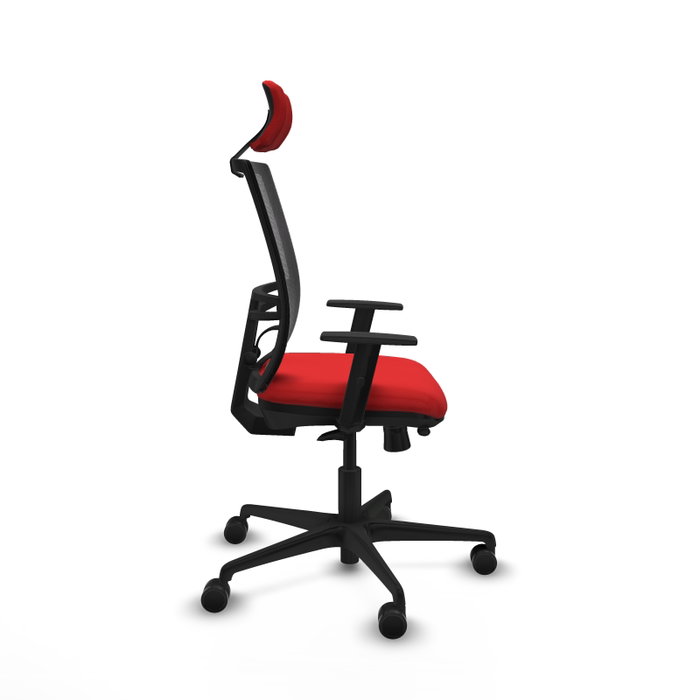 PIQUERAS Y CRESPO Silla de oficina Yunquera con mecanismo Sincro/Traslack Rojo y Negro PIQUERAS Y CRESPO Silla de oficina Yunquera con mecanismo Sincro/Traslack Rojo y Negro