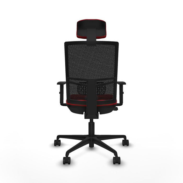 PIQUERAS Y CRESPO Silla de oficina Yunquera con mecanismo Sincro/Traslack Rojo y Negro PIQUERAS Y CRESPO Silla de oficina Yunquera con mecanismo Sincro/Traslack Rojo y Negro