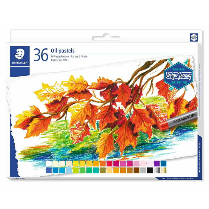 Staedtler Pasteles al Óleo Colores Surtidos Estuche 36 Ud. 70mm