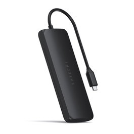 Satechi USB-C Hybrid Multiport Adapter con compartimento SSD, negro