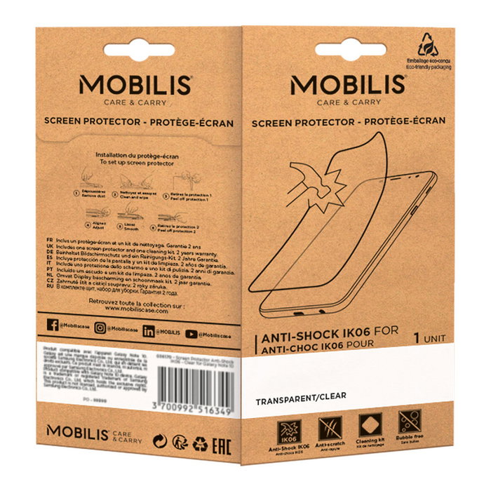 Mobilis Protector de pantalla Anti-Shock para Samsung Galaxy Tab Active5 8''
