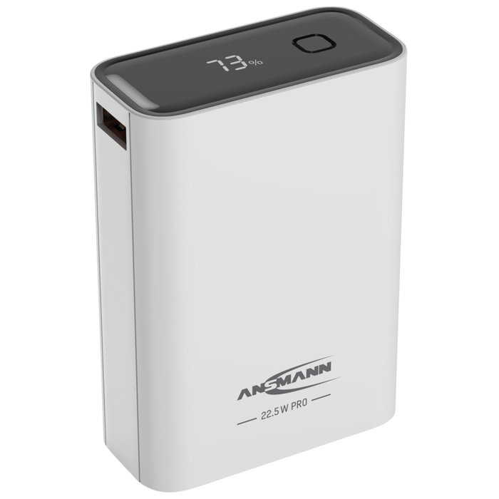 Ansmann Powerbank PRO 20000 mAh USB-A+C 22,5W Blanco