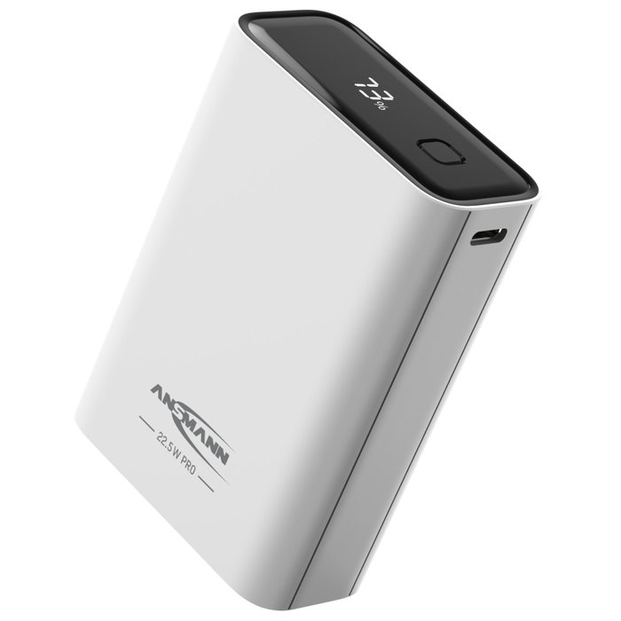 Ansmann Powerbank PRO 20000 mAh USB-A+C 22,5W Blanco