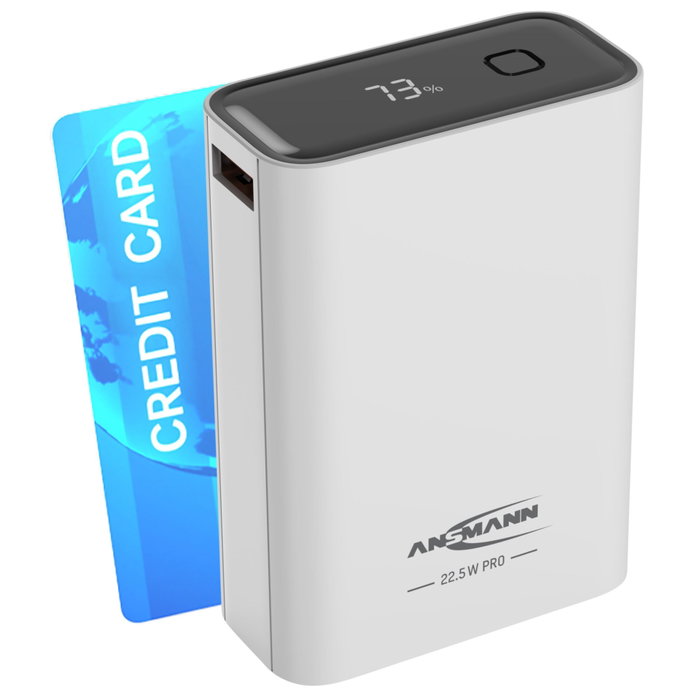 Ansmann Powerbank PRO 20000 mAh USB-A+C 22,5W Blanco