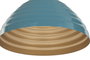 DKD Home Decor Lámpara de Techo de Hierro Lacado Azul 51x51x28 cm