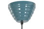 DKD Home Decor Lámpara de Techo de Hierro Lacado Azul 51x51x28 cm