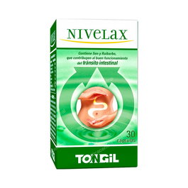 TONGIL Nivelax Laxabel 30 Cápsulas - Tránsito Intestinal con Sen y Ruibarbo
