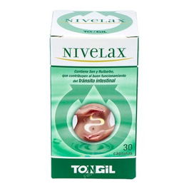 TONGIL Nivelax Laxabel 30 Cápsulas - Tránsito Intestinal con Sen y Ruibarbo