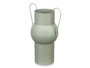 Giftdecor Jarron Acero Abombado Verde Pastel Medidas 22x32x14 cm (Set de 6)