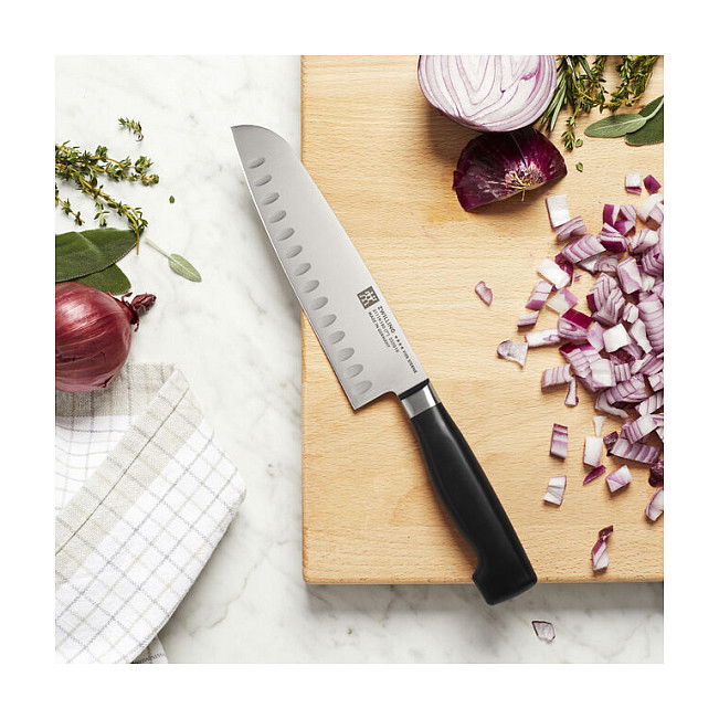 Zwilling PROFESSIONAL S Santokumesser 18 cm Cuchillo Santoku Acero Inoxidable Aleman para Cocina Profesional - 1 pieza Zwilling PROFESSIONAL S Santokumesser 18 cm Cuchillo Santoku Acero Inoxidable Aleman para Cocina Profesional - 1 pieza
