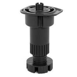 HERRAJES ALK Pata Cocina LARRY Regulable Negro Extensión 95-130mm Con/Sin Tetón Código 9036.174