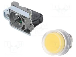 Schneider Electric XB4BP51 Interruptor de Presión Amarillo 22mm NA