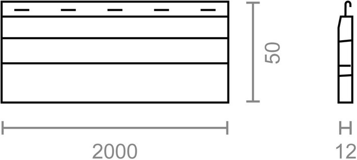 Micel Lama persiana final PR24 para 52 mm Marfil PVC 2 metros
