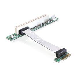 DeLOCK Riser Karte PCI Express x1 a 1 x PCI con Cable Flexible 9 cm, 41856, Adaptador de Interfaz PCIe x1 a PCI 32Bit 5V