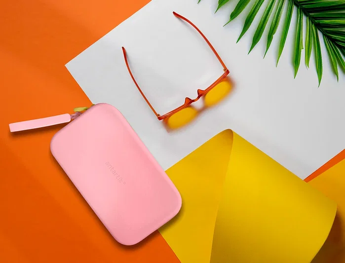 Antartik Estuche portatodo Tropical dive silicona soft rosa chicle