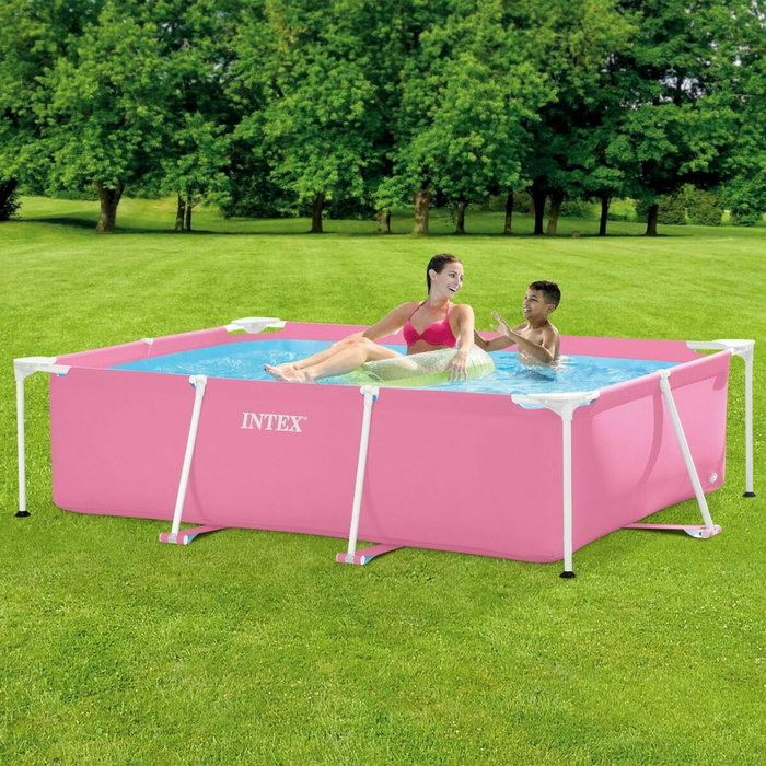 Intex Piscina desmontable rectangular Small Frame Familiar Rosa Intex Piscina desmontable rectangular Small Frame Familiar Rosa