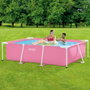 Intex Piscina desmontable rectangular Small Frame Familiar Rosa