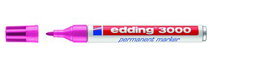 EDDING Marcador Permanente 3000 Cónico Rosa (Set de 10)