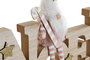 DKD Home Decor Decoracion Navidad Fantasia Natural Multicolor Madera 2 x 19 x 32 cm (6 Unidades)