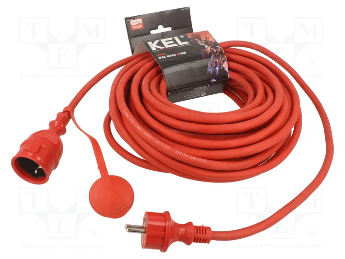 KEL Prolongador de alimentación H05RR-F 3G2,5mm2 20m Rojo KEL Prolongador de alimentación H05RR-F 3G2,5mm2 20m Rojo