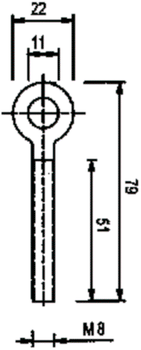 PIZZATO ELETTRICA Tornillo con anillo para fijar cuerda FC/FD/FL/FP PIZZATO ELETTRICA Tornillo con anillo para fijar cuerda FC/FD/FL/FP
