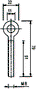 PIZZATO ELETTRICA Tornillo con anillo para fijar cuerda FC/FD/FL/FP