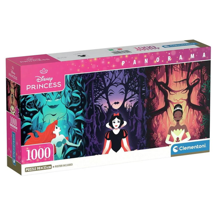 Clementoni Puzzle Panorama Princesas Disney 1000 Piezas
