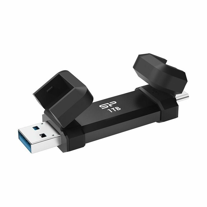 Silicon Power Memoria USB DS72 1TB USB 3.2 Gen 2 Dual Type-A y Type-C, Lectura 1050 MB/s, SP001TBUC3S72VPK
