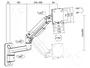 LogiLink BP0169 Soporte de Pared para Monitor con Brazo de Gas