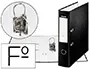 Esselte Archivador de Palanca Folio Lomo 75 mm Negro Cartón Forrado PVC Rado 2 Anillas