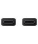 Samsung Cable USB-C a USB-C 1.8 m 5A Negro, Carga Rápida y Transferencia de Datos, EP-DX510JBEGEU