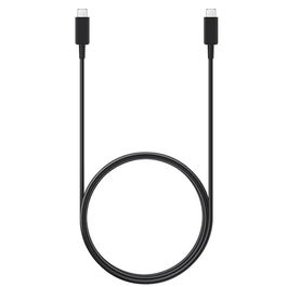 Samsung Cable USB-C a USB-C 1.8 m 5A Negro, Carga Rápida y Transferencia de Datos, EP-DX510JBEGEU