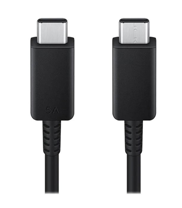 Samsung Cable USB-C a USB-C 1.8 m 5A Negro, Carga Rápida y Transferencia de Datos, EP-DX510JBEGEU