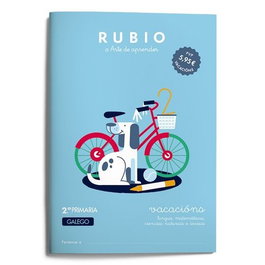 Cuaderno Rubio (Gallego) A4 Vacacions 2º Primaria (7-8 Años) (Set de 5)