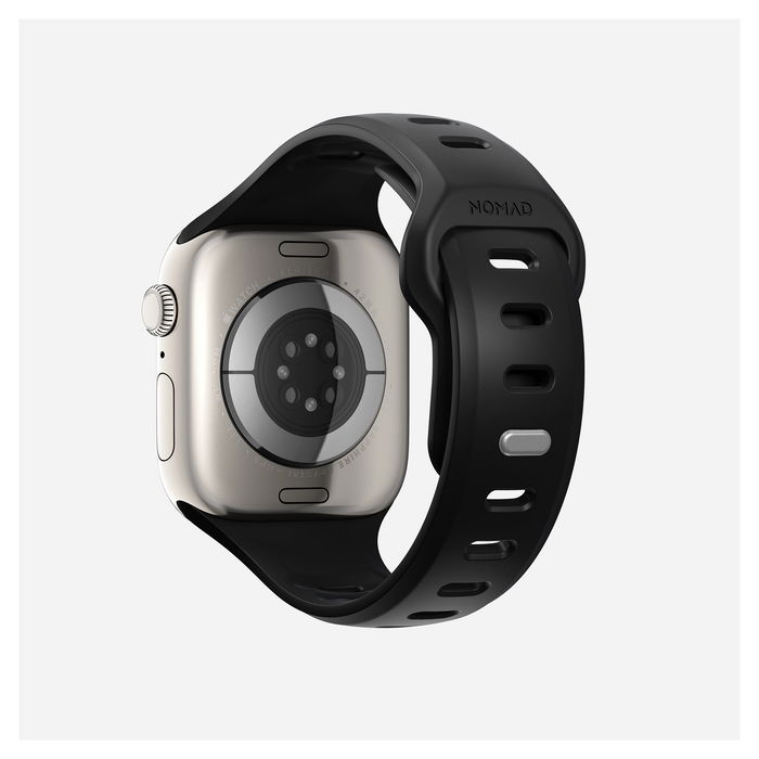 Nomad Tempo Band 42mm - Correa de Caucho Ajustable para Apple Watch Series, 41mm/42mm, Negro, Resistente al Agua, Muñeca 135-175mm Nomad Tempo Band 42mm - Correa de Caucho Ajustable para Apple Watch Series, 41mm/42mm, Negro, Resistente al Agua, Muñeca 135-175mm