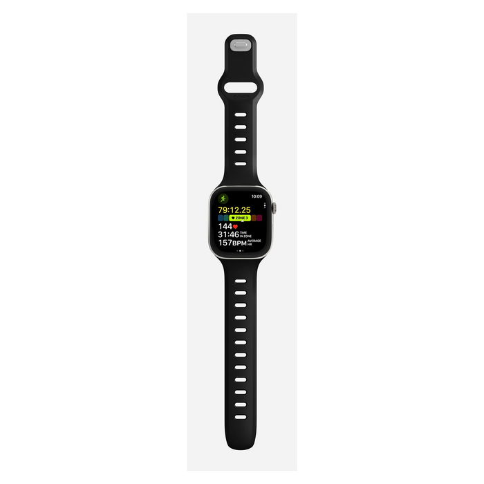 Nomad Tempo Band 42mm - Correa de Caucho Ajustable para Apple Watch Series, 41mm/42mm, Negro, Resistente al Agua, Muñeca 135-175mm Nomad Tempo Band 42mm - Correa de Caucho Ajustable para Apple Watch Series, 41mm/42mm, Negro, Resistente al Agua, Muñeca 135-175mm