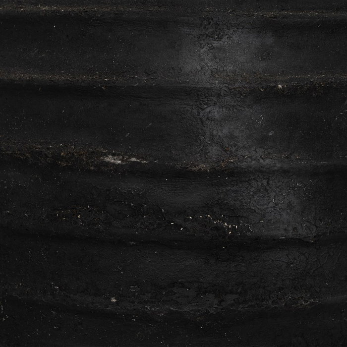 Jarrón Gris Fibra de Cemento Decoración 39 X 39 X 60 cm