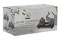 DKD Home Decor Set de Decoración Elefante Mikado con Bandeja de Cerámica