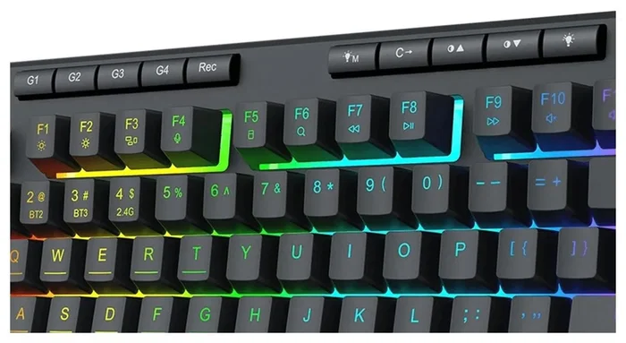Redragon SHIVA PRO 87 K516RGB-PRO Teclado Gaming RGB Membrana Inalámbrico y con Cable 4000 mAh