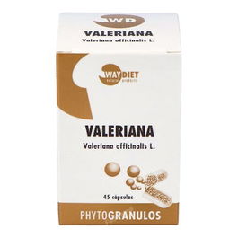 WAYDIET NATURAL PRODUCTS Valeriana Phytogranulos 45 Cápsulas