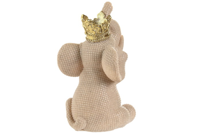 DKD Home Decor Figura de Elefante en Resina, Surtido de 3 Piezas, Beige y Dorado DKD Home Decor Figura de Elefante en Resina, Surtido de 3 Piezas, Beige y Dorado
