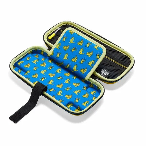 PowerA NSCS0269-01 Funda Protectora Rígida para Nintendo Switch, Switch Lite y OLED, Multicolor Amarillo, con Cremallera y 10 Ranuras para Tarjetas