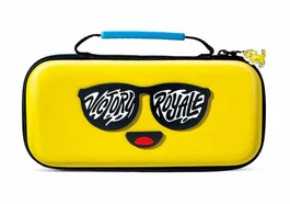 PowerA NSCS0269-01 Funda Protectora Rígida para Nintendo Switch, Switch Lite y OLED, Multicolor Amarillo, con Cremallera y 10 Ranuras para Tarjetas