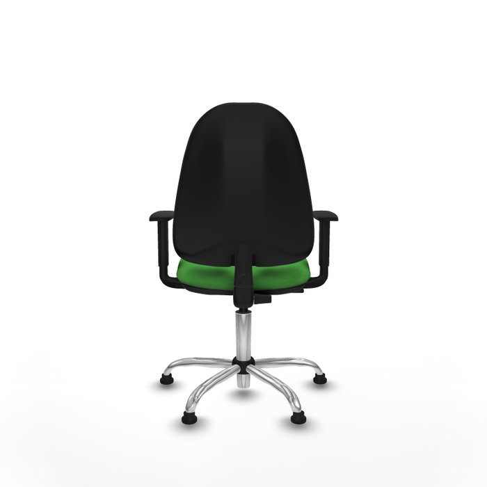 PIQUERAS Y CRESPO Silla de oficina Algarra Verde con Base Cromada