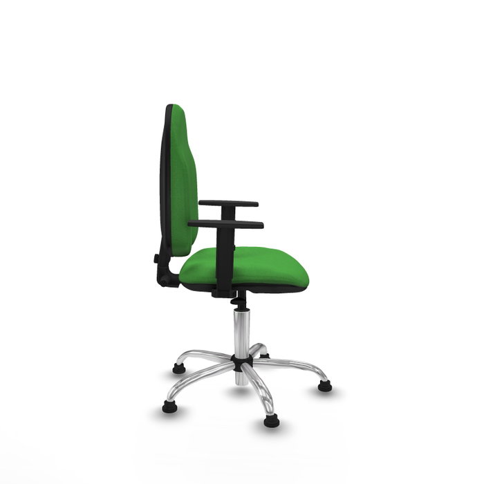 PIQUERAS Y CRESPO Silla de oficina Algarra Verde con Base Cromada