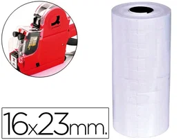 Q-connect KF00711 Etiquetas Blancas 16x23 mm Lisas Rollo 700 Etiquetas para Etiquetadora