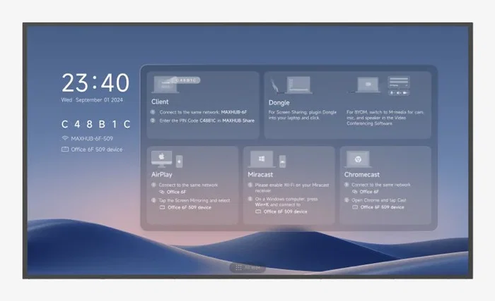 MAXHUB ND50CMB Pantalla de señalización digital 50 Pulgadas 4K Ultra HD Negro