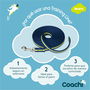 Coachi Training Line Azul-Lima 5M Correa de Adiestramiento para Perros Pequeños y Medianos